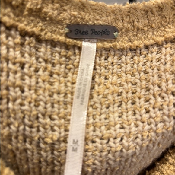 Free people De Soleil Yellow Crop Sweater | Color: Yellow sz medium - Picture 3 of 4